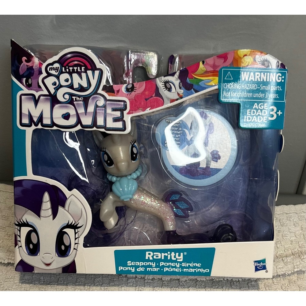 My Little Pony The Movie Rarity Seapony Hasbro C0680 Glitter‎ Tail Figure New
